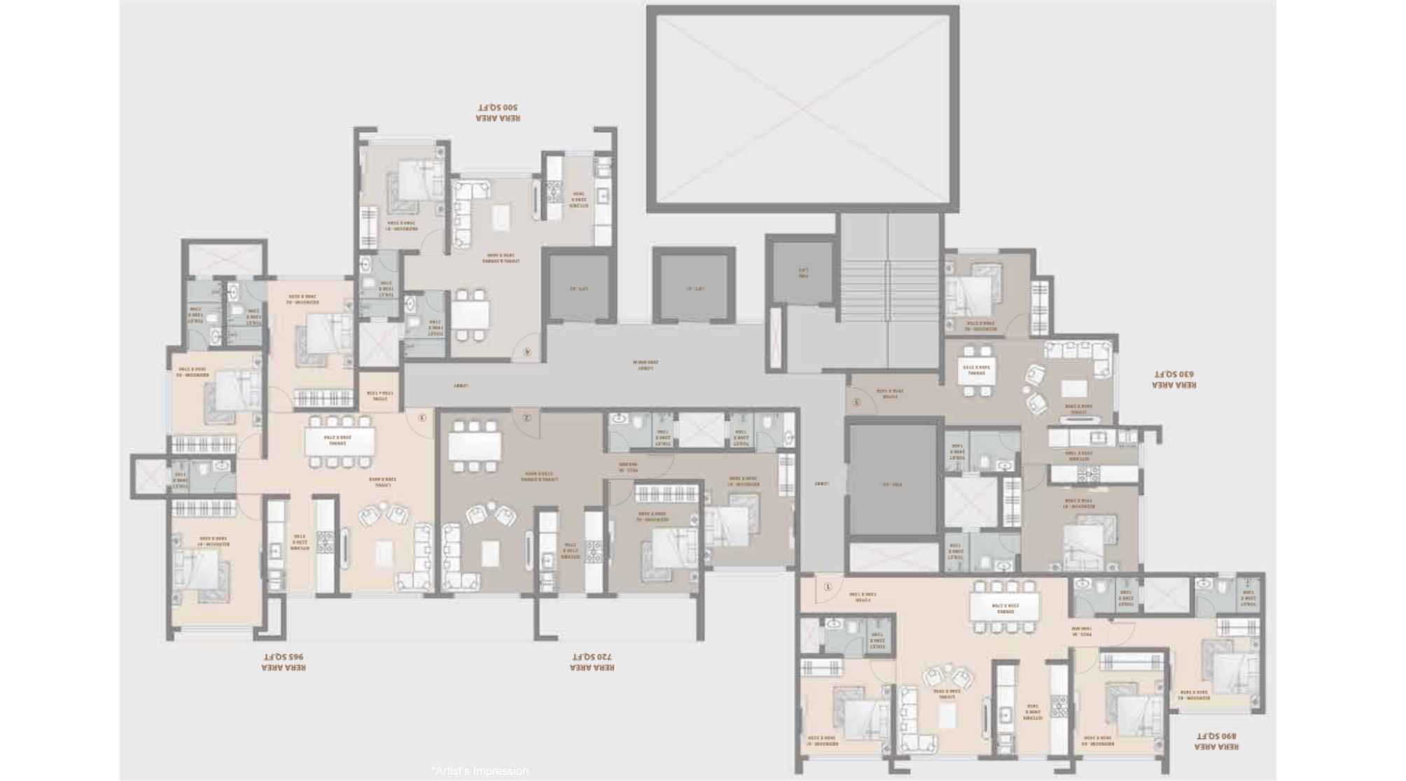 Arihant-Amara-Sky-Typical-Floor-Plan-